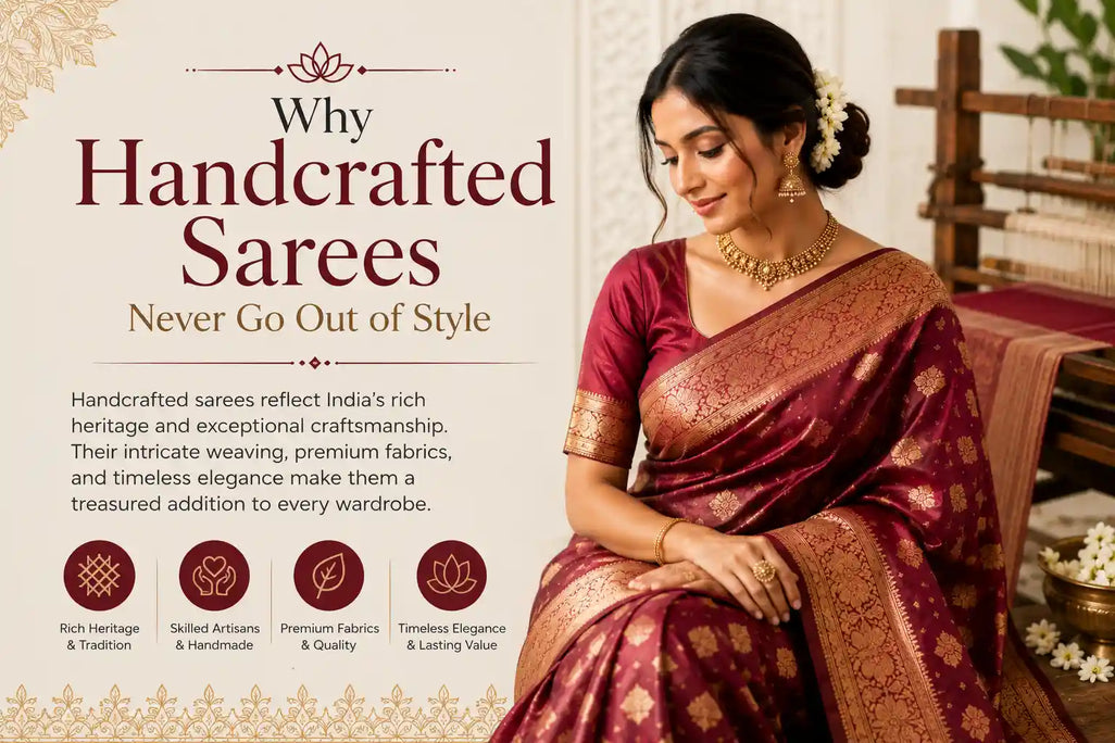 Why Handcrafted Sarees Never Go Out of Style