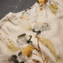 Cream Watercolor Floral Print Co-ord Set