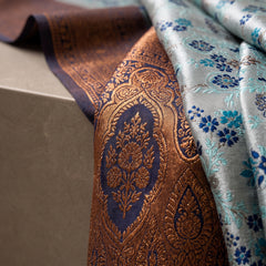 Teal Blue Art Silk Premium And Fancy Design Saree With Blouse For Women