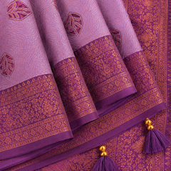 Purple Art Silk Premium And Fancy Design Saree With Blouse For Women